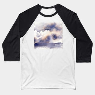 Abstract Watercolor Sky Baseball T-Shirt